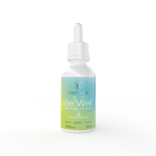 BE WELL:  Wellness Formula BEVARIN + Terpene-enhanced Broad Spectrum CBD Tincture - 1125 mg