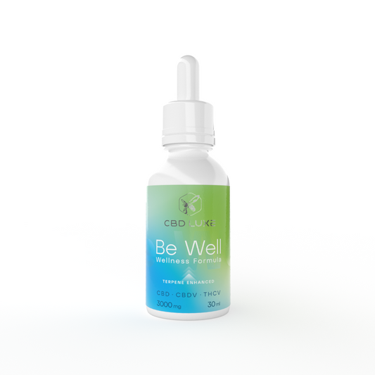 BE WELL:  Wellness Formula BEVARIN + Terpene-enhanced Broad Spectrum CBD Tincture - 2250 mg